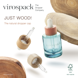 Just Wood! Virospack presents the First 100% Natural Wood Dropper Cap